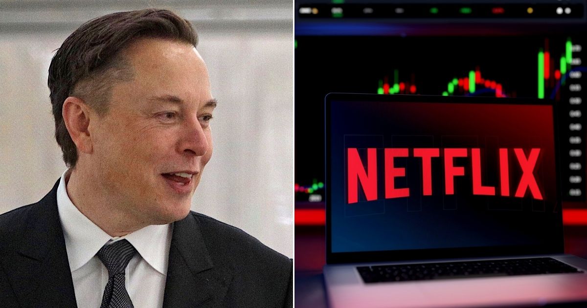 Tesla and SpaceX CEO Elon Musk, left, spoke out about the decline in Netflix stock on Twitter.