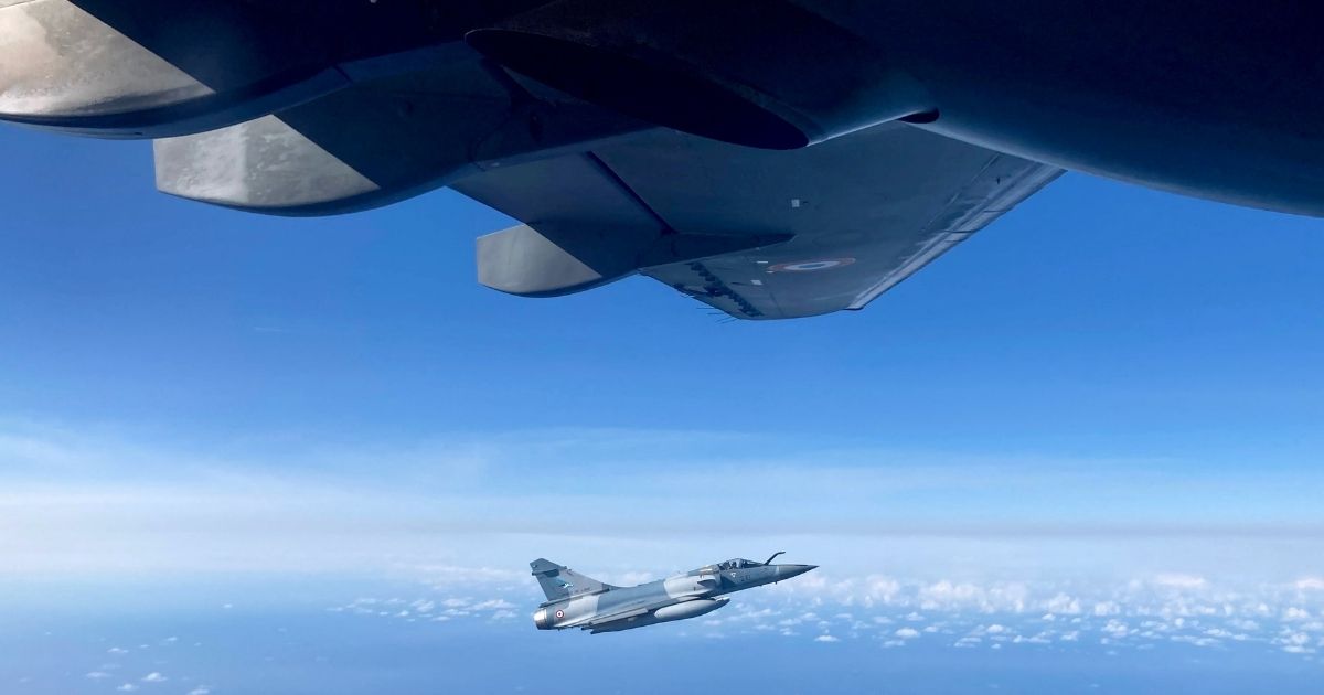 French Mirage 2000 fighter jets fly over Estonia in this file photo from March of 2022. NATO jets have been scrambled several times in recent days in response to Soviet aircraft flying near Allied airspace.