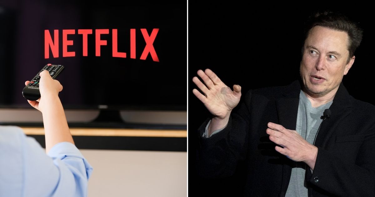 Elon Musk, right, explained what he believes is causing Netflix to lose subscribers.
