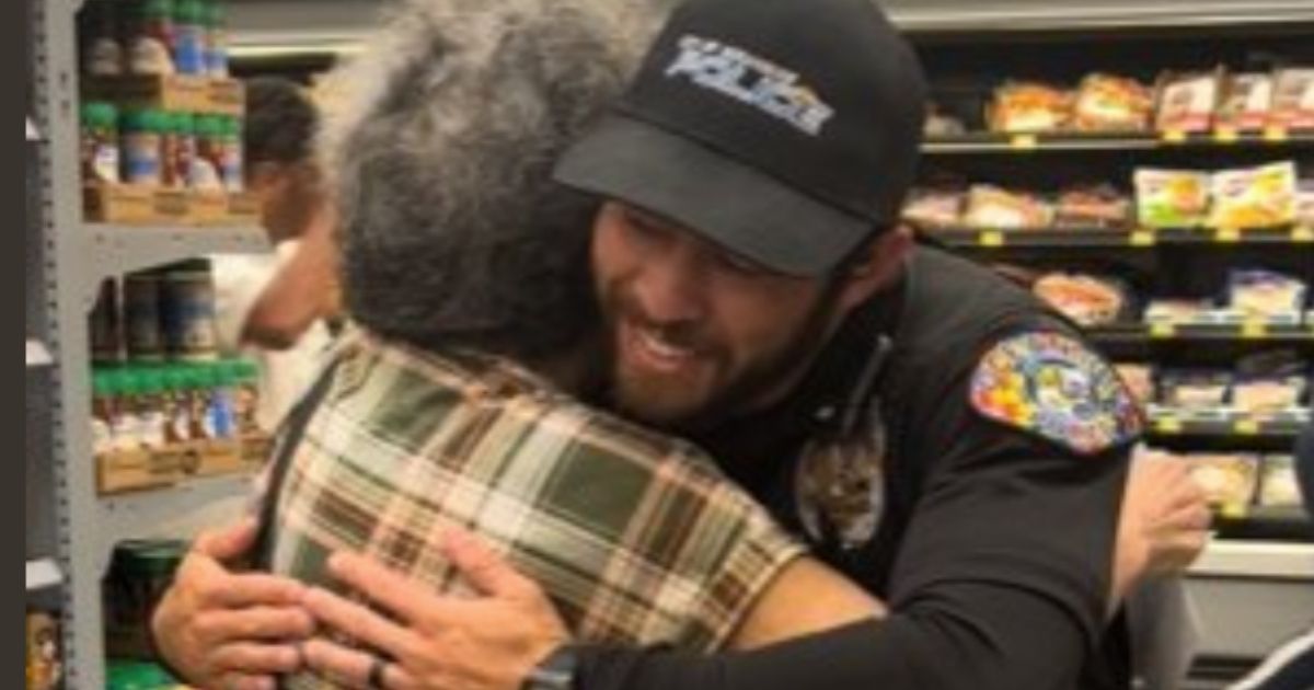 Police officers in Oceanside, California, surprised grocery shoppers in their city with a random act of kindness on April 19.