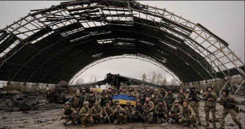 The Ukrainian defense forces liberated Hostomel, Ukraine, in the Kyiv region where the remains of the largest aircraft in the world Antonov An-225 Mriya was based.