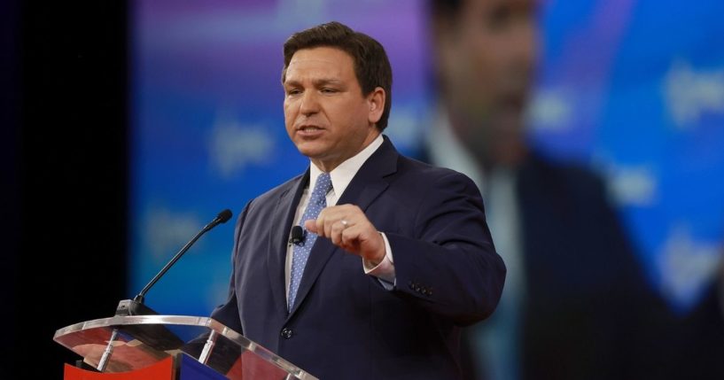 Florida Gov. Ron DeSantis, seen in a file photo from February, signed legislation Friday ending special tax privileges for The Walt Disney Company.