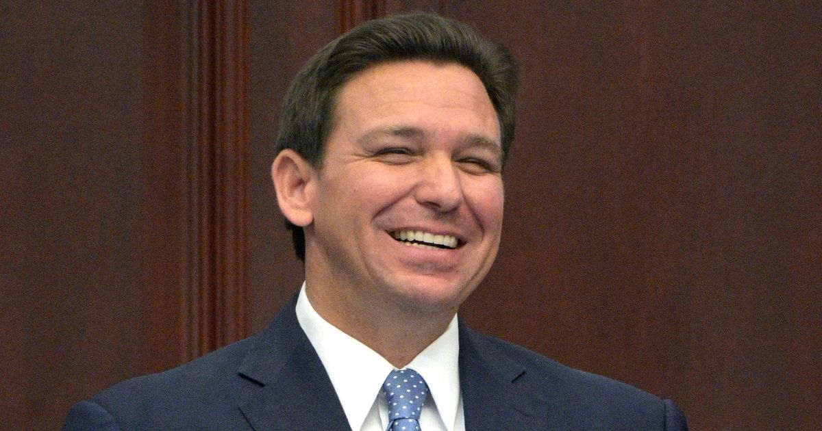 Florida Gov. Ron DeSantis addresses a joint session of the legislature in Tallahassee on Jan. 11.