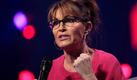 Sarah Palin speaks at the 2021 AmericaFest in Phoenix on Dec. 19, 2021.