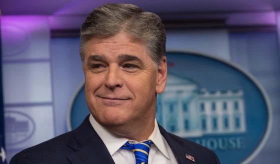 Fox News host Sean Hannity stands in the White House briefing room in Washington, D.C., on Jan. 24, 2017.
