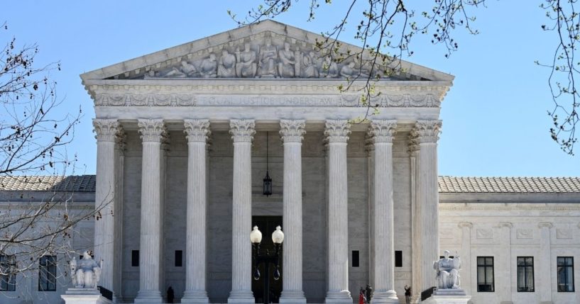 The Supreme Court is seen in Washington, D.C., on Saturday.