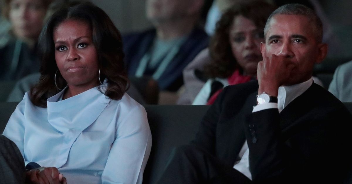 Former President Barack Obama and first lady Michelle Obama attend the inaugural Obama Foundation Summit in Chicago, Illinois, on Oct. 31, 2017.