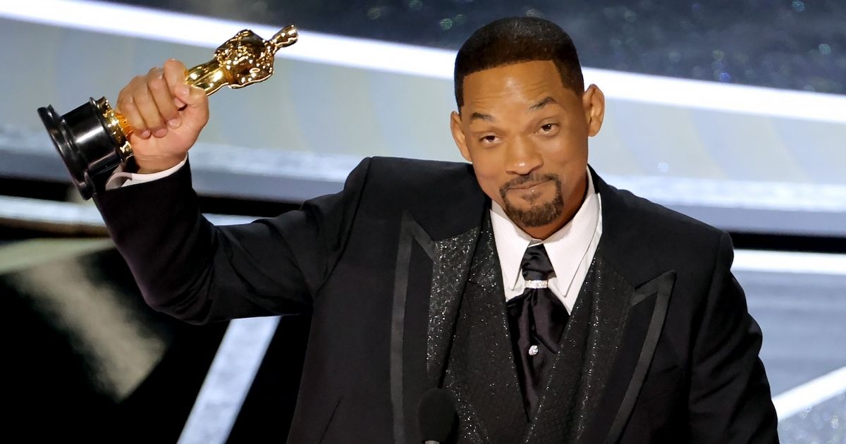 Will Smith accepts the Best Actor award for ‘King Richard’ during the Academy Awards at the Dolby Theatre in Hollywood on March 27, 2022, the night of his infamous onstage slap of host Chris Rock.