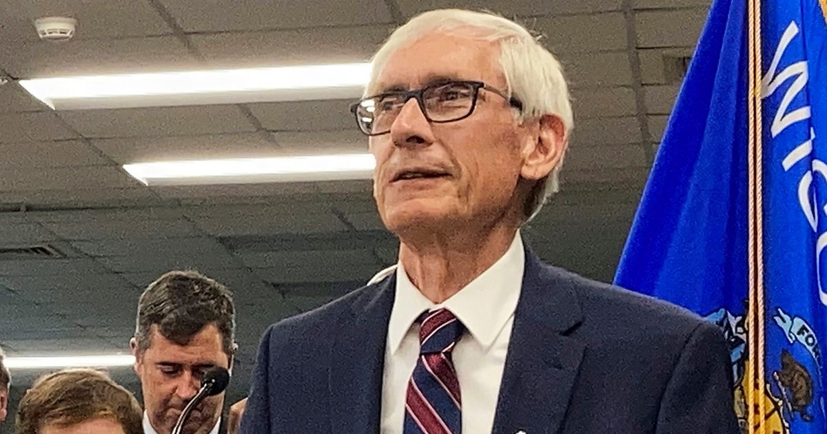 Wisconsin Gov. Tony Evers, pictured in a 2021 file photo.