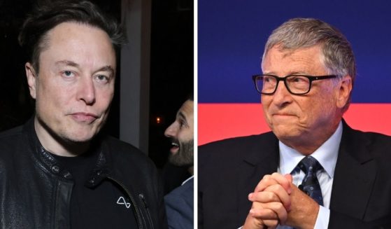 Tesla and SpaceX CEO Elon Musk, left; Microsoft co-founder Bill Gates, right.