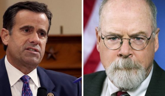 Former Director of National Intelligence John Ratcliffe, left; special counsel John Durham, right.
