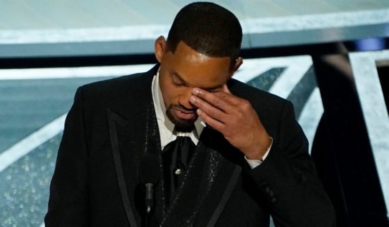 Will Smith cries while accepting his Oscar for Best Actor on March 27. The actor has now had several movie projects cancelled or put on hold following his attack on comedian Chris Rock.