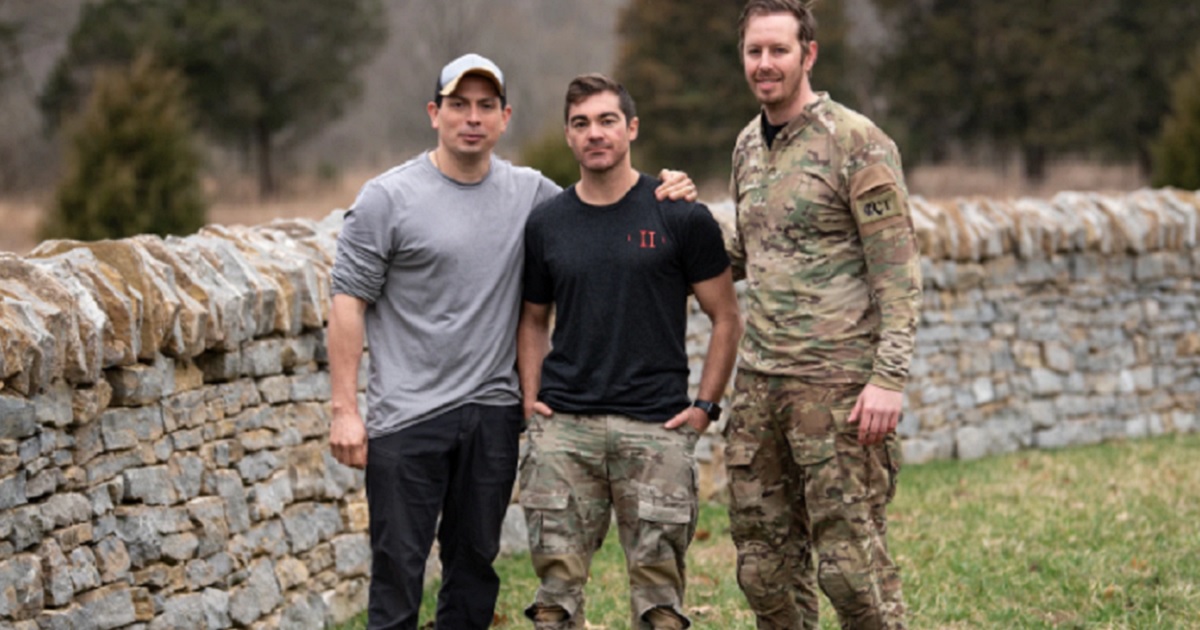 Master Sgt. Elmer Quijada, left, Tech Sgt. Ryan Penne, center, and Master Sgt. Devin Butcher of the Kentucky Air National Guard’s 123rd Special Tactics Squadron.