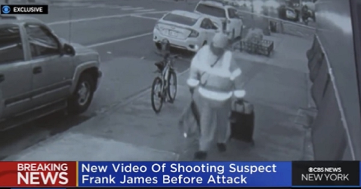 Footage obtained by CBS reportedly shows Frank James, the suspect in Tuesday's subway shooting in Brooklyn, on his way to the crime.