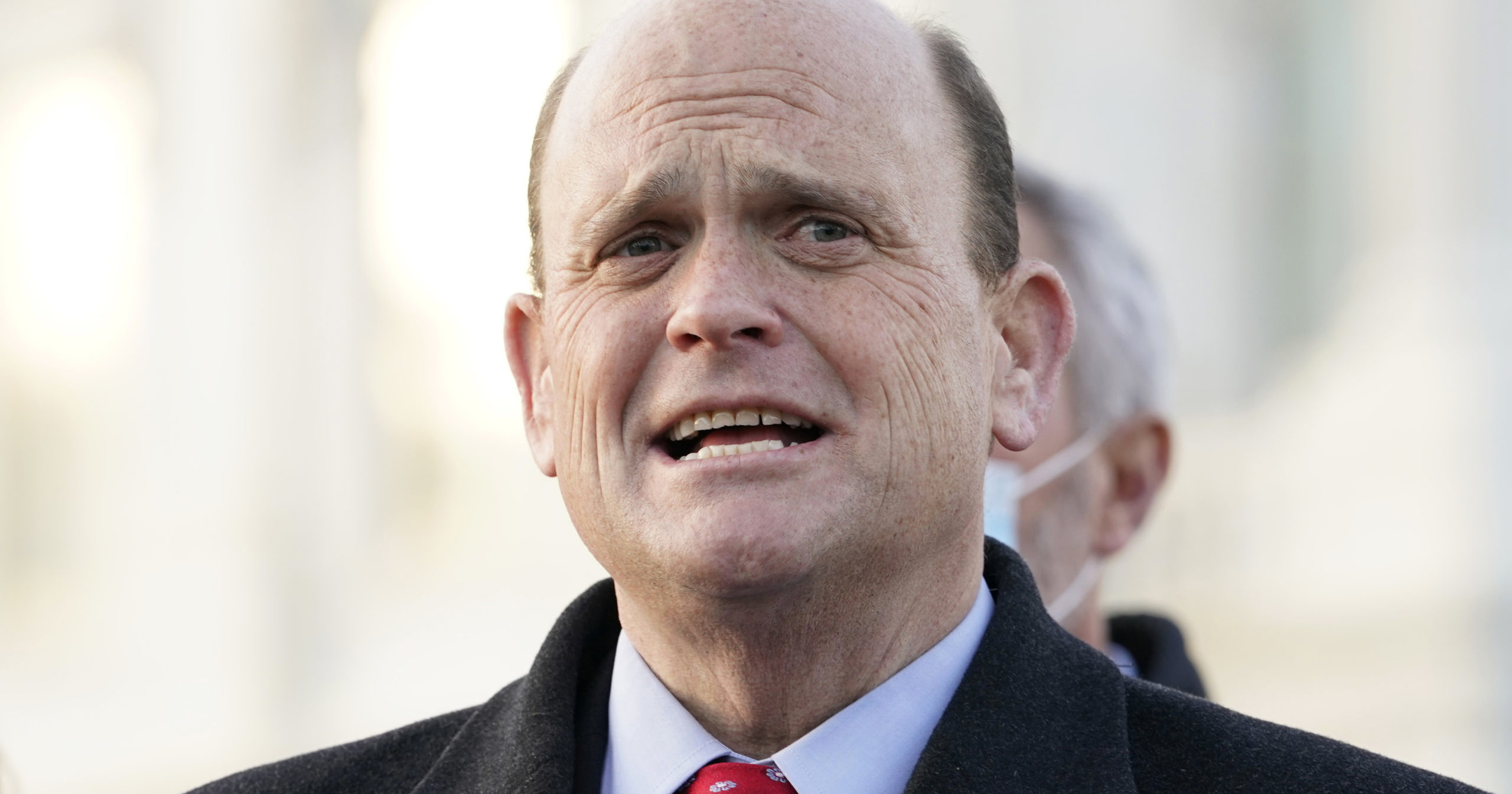 Rep. Tom Reed of New York speaks to the media on Capitol Hill in Washington on Dec. 21, 2020.