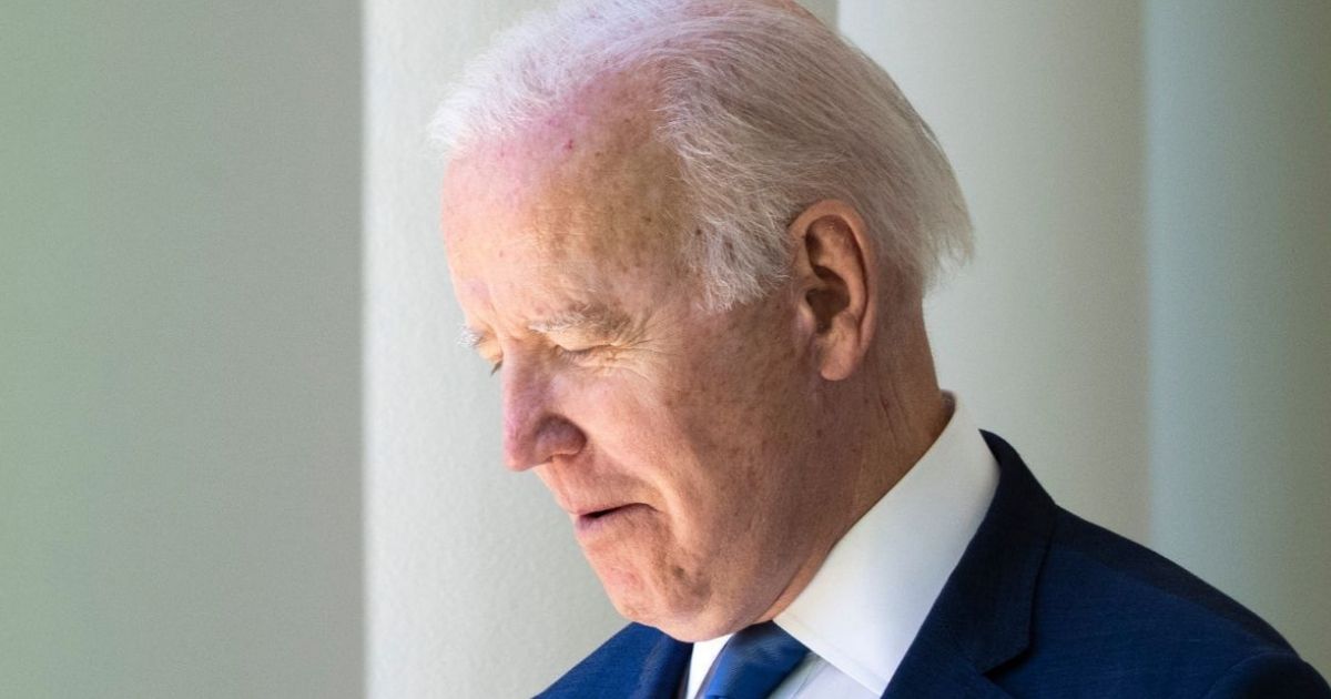 President Joe Biden walks to an event at the White House Rose Garden in Washington on Monday.