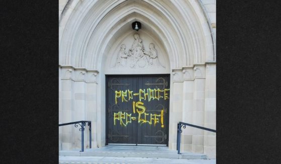 A Catholic church in Texas was one of several across the US that experienced attacks by pro-abortion vandals and protesters.