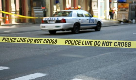Police tape blocks off a crime scene in New York City.