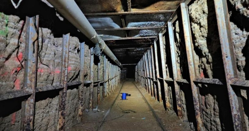 U.S. authorities discovered a cross-border tunnel between Mexico's Tijuana and a warehouse in the San Diego area.