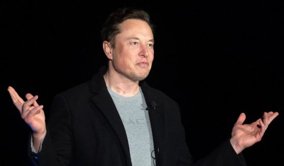 Elon Musk gestures during a news conference at SpaceX's Starbase facility near Boca Chica Village in Texas on Feb. 10.
