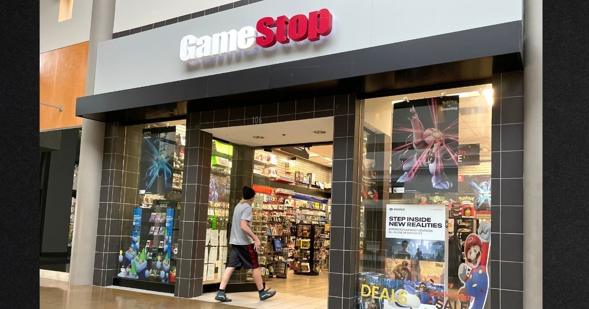A customer enters a GameStop store in San Rafael, Calif., in this file photo from 2021.