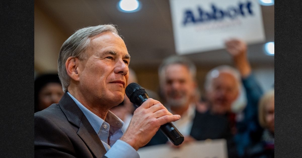 Texas Gov. Greg Abbott, seen speaking at a February campaign event, talked this week about ending free education for children of illegal immigrants.
