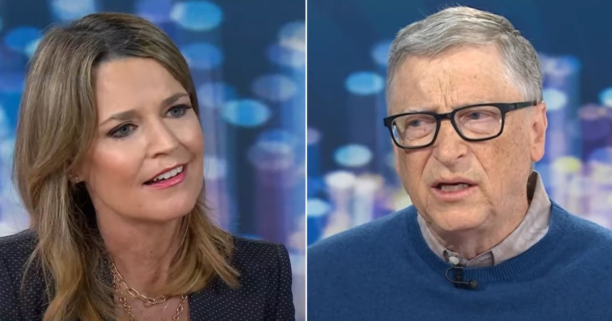 NBC News' Samantha Guthrie interviews billionaire Bill Gates.