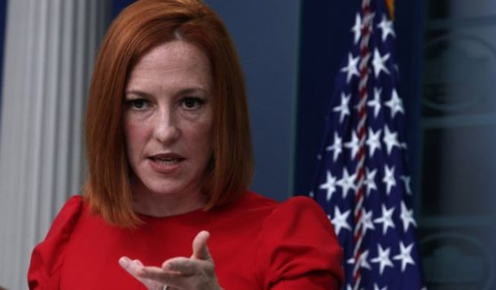 White House press secretary Jen Psaki gives a daily briefing from the James Brady Press Briefing Room at the White House on Wednesday.
