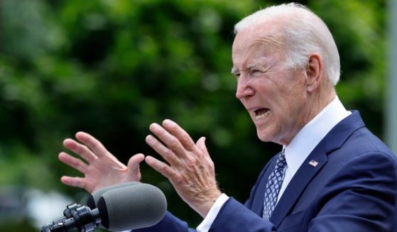 President Joe Biden delivers remarks in the Rose Garden of the White House on Tuesday in Washington, D.C.