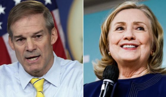 GOP Rep. Jim Jordan of Ohio, left, said last week's courtroom revelation that then-presidential candidate Hillary Clinton approved dissemination of the Trump-Russia hoax to the media in 2016 was 'huge."