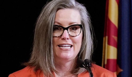 Arizona Secretary of State Katie Hobbs, now the top Democratic candidate for governor, speaks in Phoenix on Dec. 14, 2020.