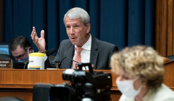 Rep. Kurt Schrader questions witnesses during a hearing of the House Committee on Energy and Commerce on Capitol Hill on June 23, 2020, in Washington, D.C.