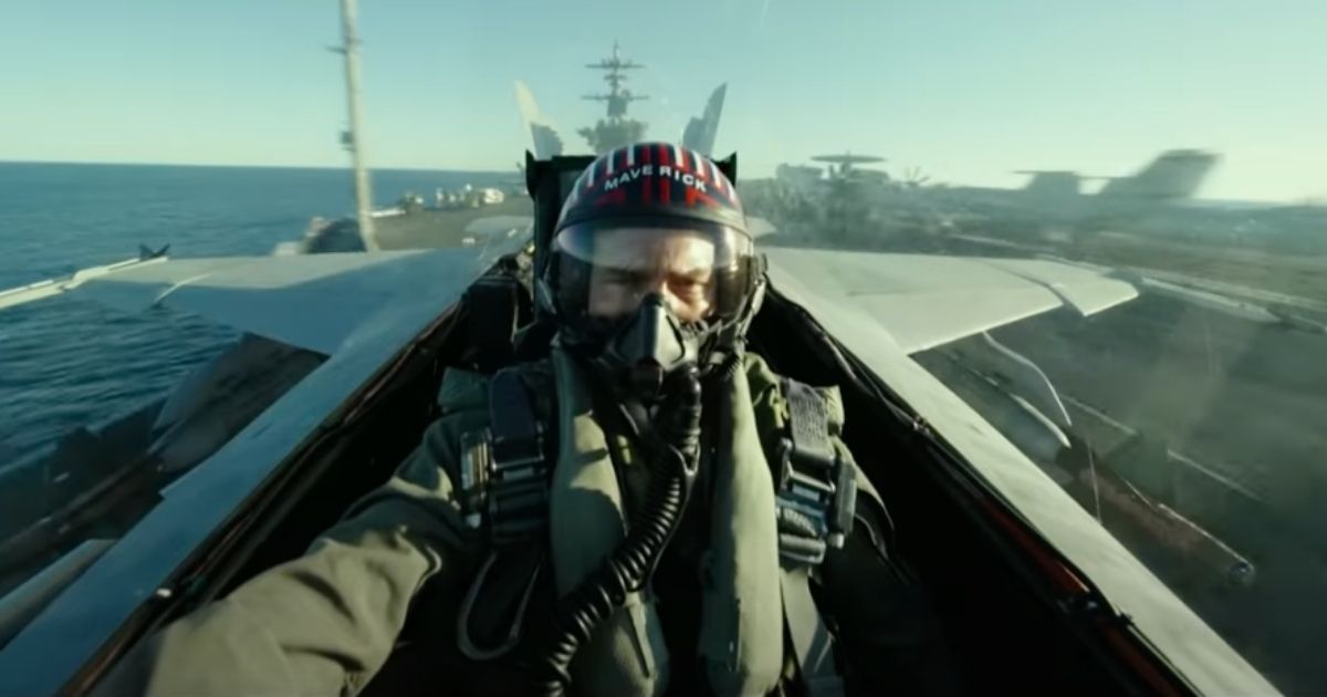 In "Top Gun: Maverick," actor Tom Cruise reprises his role as Navy pilot Pete "Maverick" Mitchell 36 years after the original movie's release.