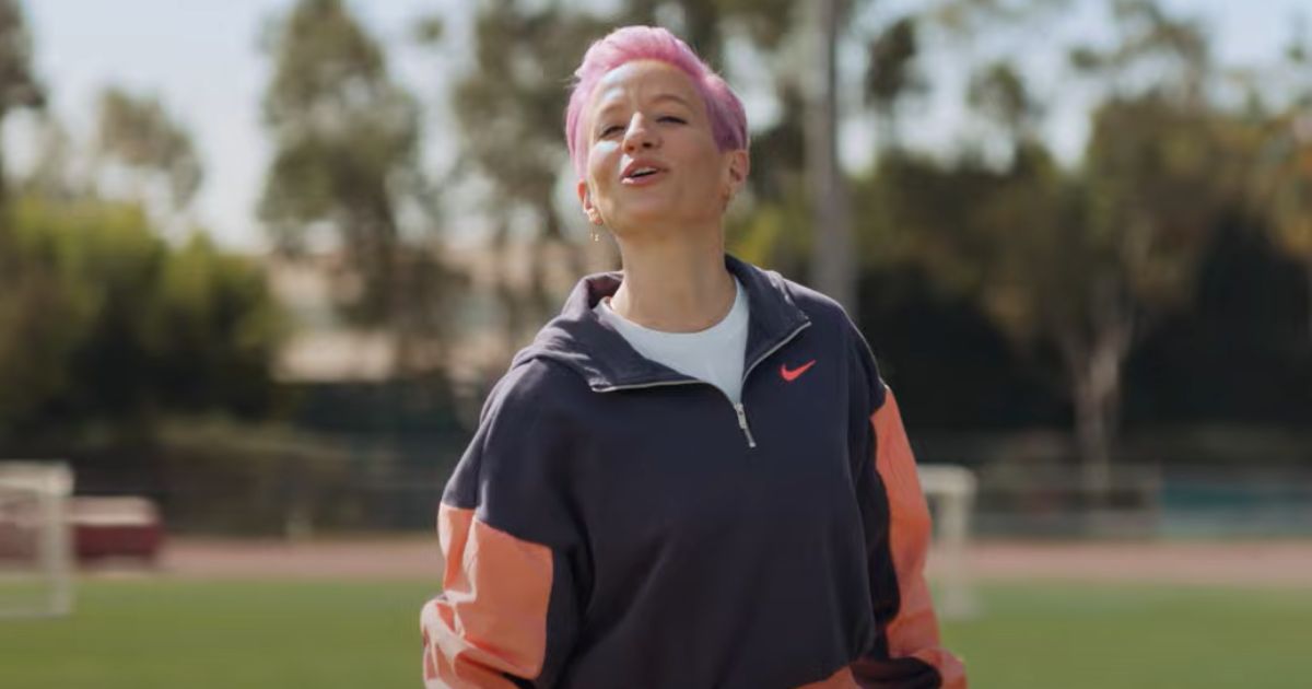 Soccer star Megan Rapinoe appears in a Subway commercial in April 2021.
