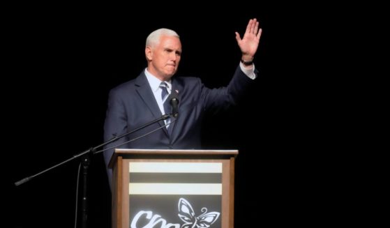 Former Vice President Mike Pence speaks at a fundraiser on May 5 in Spartanburg, South Carolina.