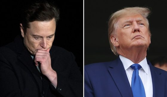 On Tuesday, Elon Musk, left, announced how he will handle the Twitter ban on former President Donald Trump, right, after he takes over the social media platform.