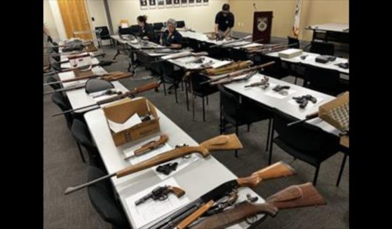 The Sacramento Police Department said it received 134 firearms in its "Gas for Guns" buyback on Saturday.