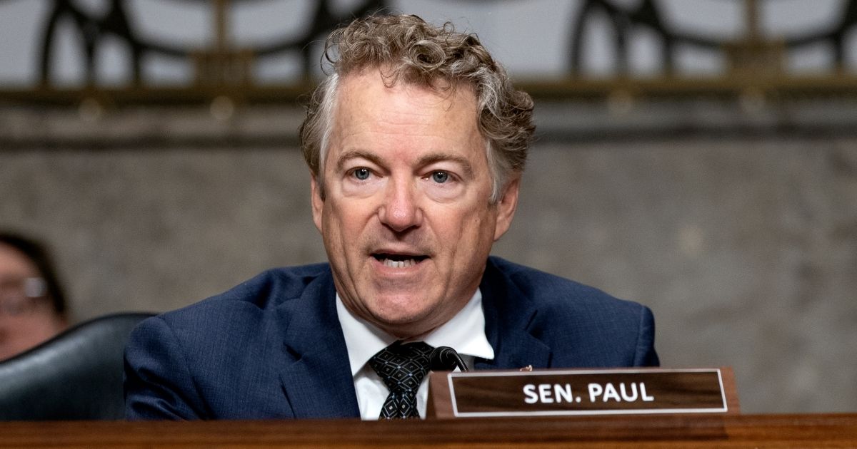 Republican Sen. Rand Paul of Kentucky, seen in a January photo, harshly criticized an "insulting" Democrat-sponsored bill that would investigate members of the police and military for neo-Nazi and white supremacist beliefs.