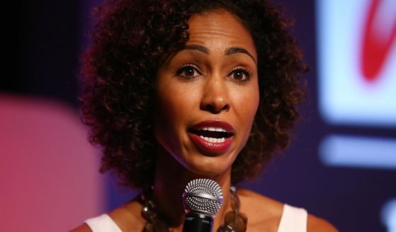 Sage Steele speaks at a sports summit on Oct. 9, 2013, in Dana Point, California.