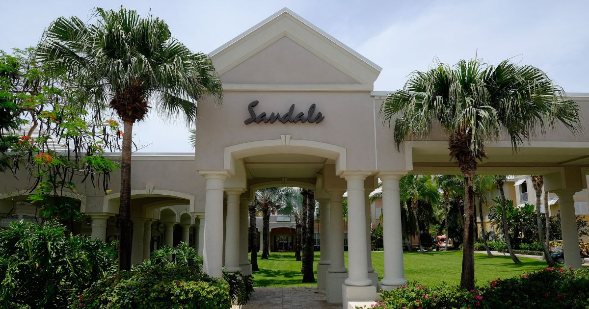 The Sandals Emerald Bay resort located in Great Exuma, Bahamas.