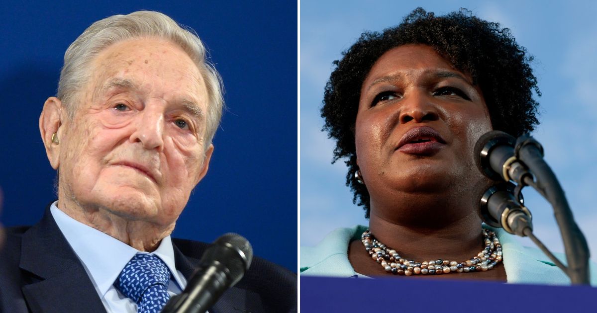 Billionaire investor George Soros, left, has donated $1 million One Georgia Inc., a leadership committee aimed to help the campaign of Democrat Stacey Abrams, right, as she attempts for the second time to become governor of Georgia.
