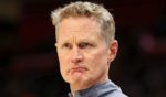 Golden State Warriors' head coach Steve Kerr watches as a foul is called during the first half of a game against the Detroit Piston on Nov. 19, 2021. Kerr called for more police to be in schools after Tuesday's shooting in a Uvalde, Texas, elementary school, but he had something different to say only a few years ago.