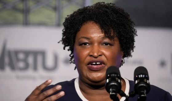 Georgia Democrat Stacey Abrams speaks at a conference at the Washington Hilton Hotel in Washington, D.C., on April 6.