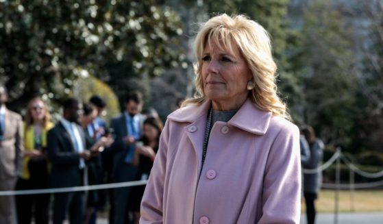 First lady Jill Biden, pictured outside the White House in a March 2 file photo.