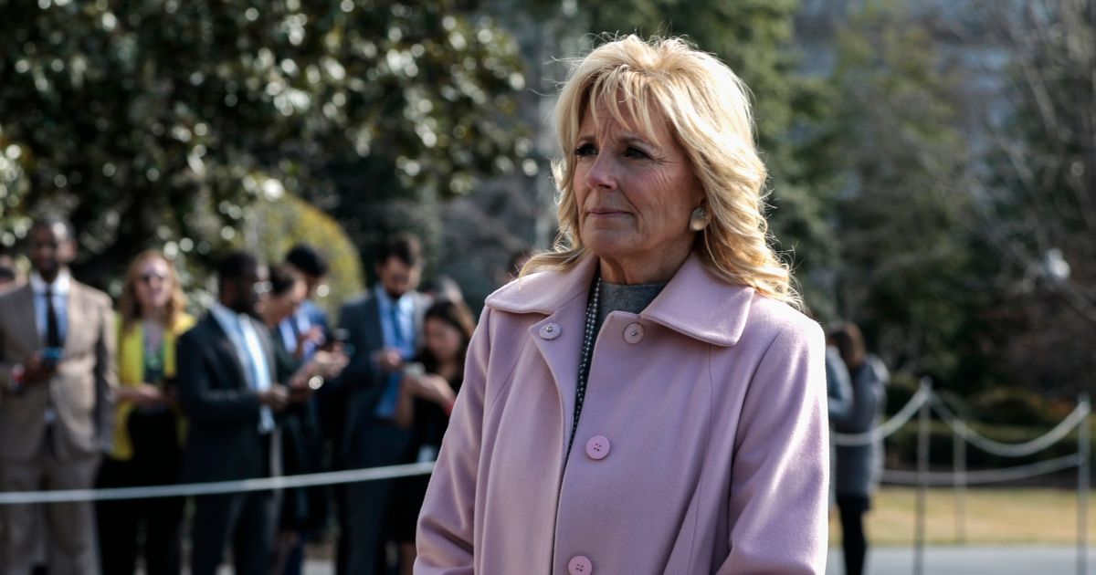 First lady Jill Biden, pictured outside the White House in a March 2 file photo.