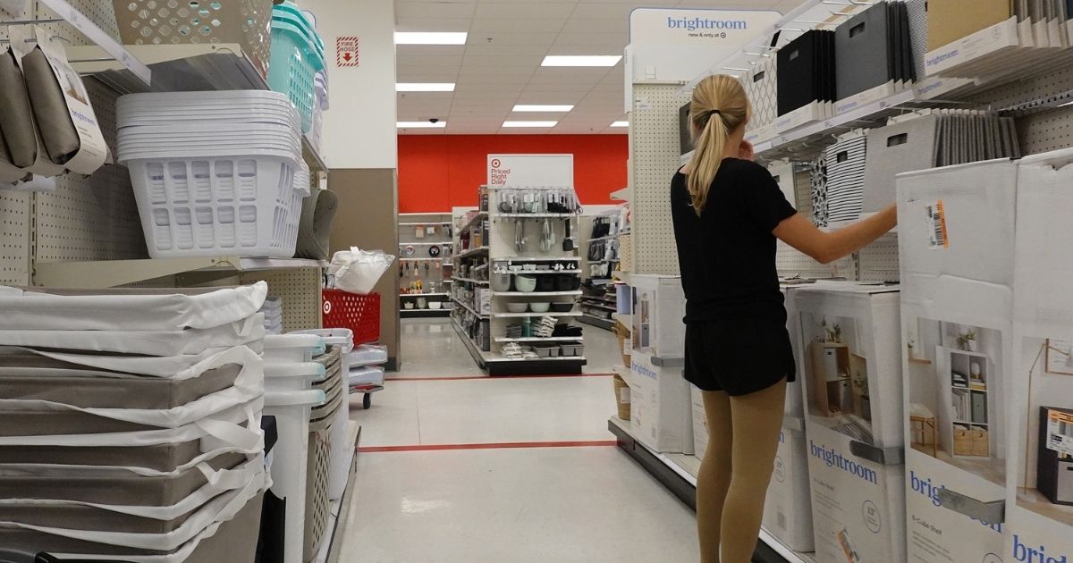 A woman shops in a Target store on Wednesday in Miami.