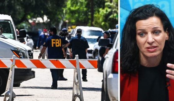 FBI investigators in Uvalde, Texas, left; Juliette Mayyam, right.