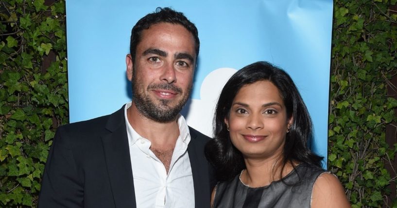 General Counsel at Dropbox Ramsey Homsany, left, and General Counsel at Twitter Vijaya Gadde, right, attends the "New Yorkk Fashion Week: The Shows" #fashionflock event hosted by Twitter and IMG in New York City.