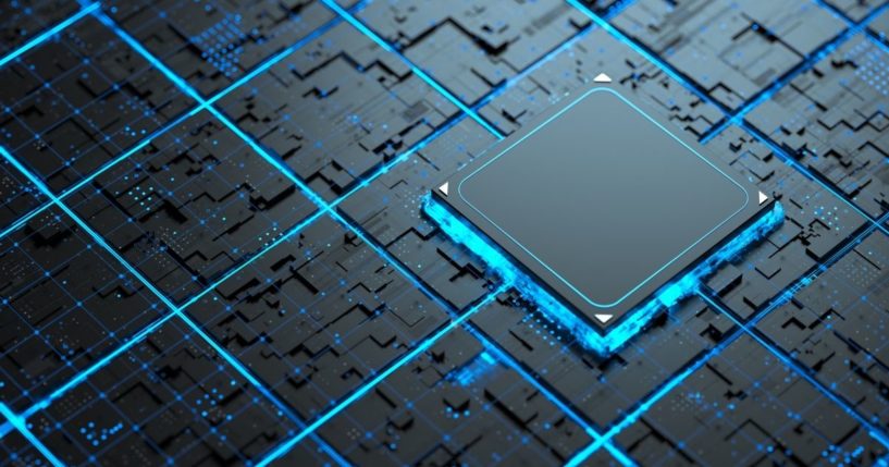 A computer chip is seen in the above stock photo.