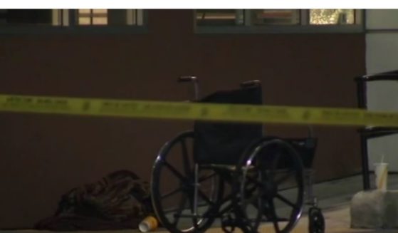 A double amputee homeless man in a wheelchair was shot outside of a McDonald's on Tuesday night in Los Angeles.
